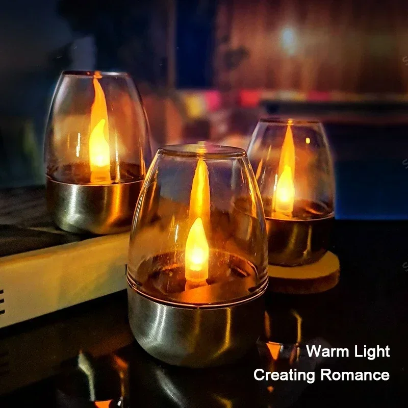 Outdoor Lighting Transformer - LED Solar Candles Light Flameless Rechargeable