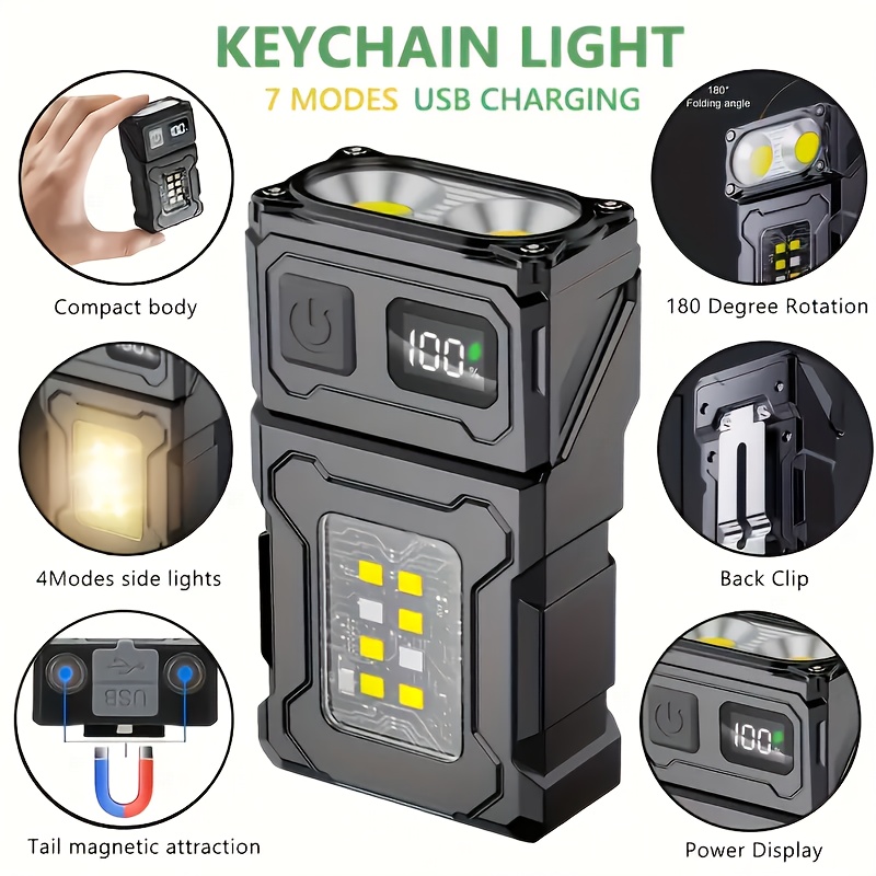 Outdoor Lighting Guide - Mini Rechargeable LED Pocket Flashlight Portable