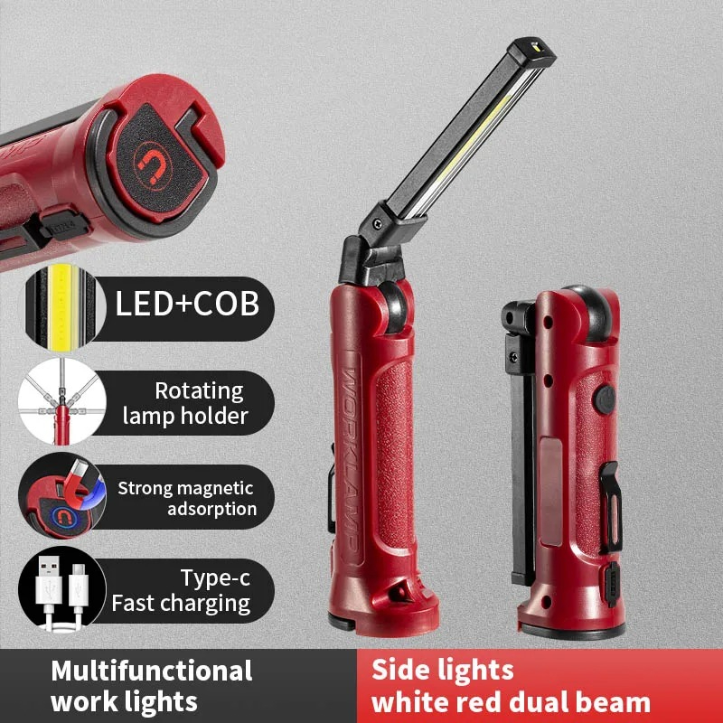 Outdoor Lighting Guide - COB LED Work Light Rechargeable Folding