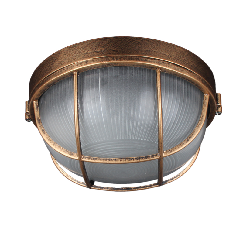 Outdoor Lighting Bronze - Vintage Outdoor Ceiling Lamp,Bronze Metal Glass