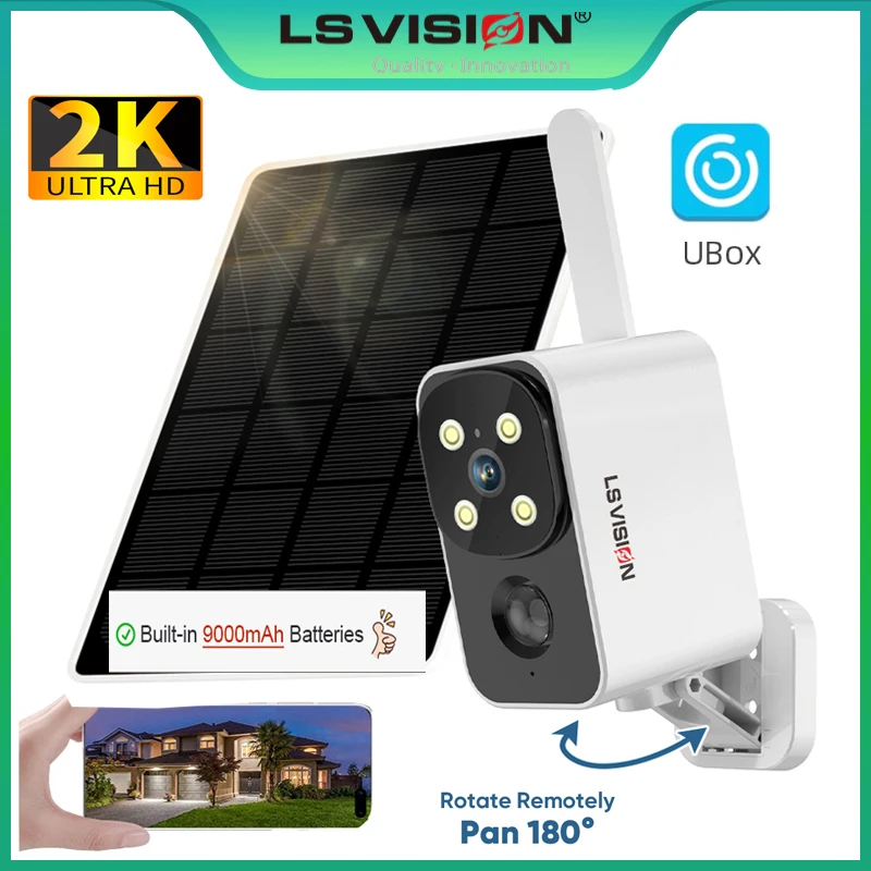 Outdoor Lighting Video - LS VISION Outdoor Solar Camera Wireless