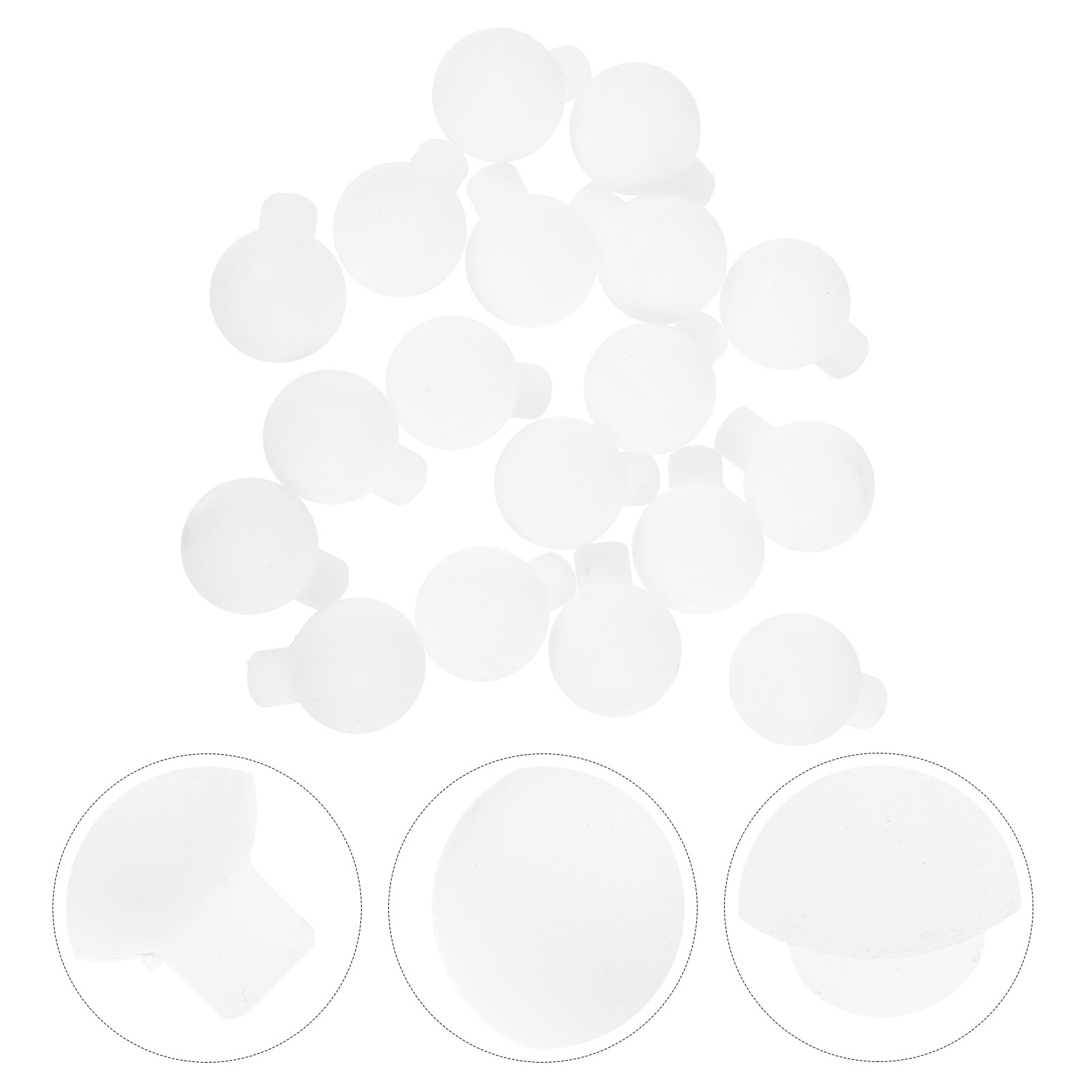 Outdoor Lighting Glass Replacement - 100Pcs Matte Glass Look Empty Globe