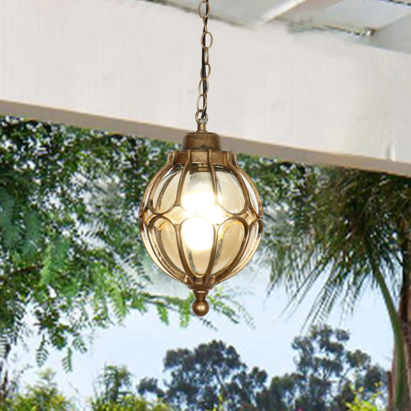 Outdoor Lighting Bronze - Black Outdoor Pendant Lights With Glass