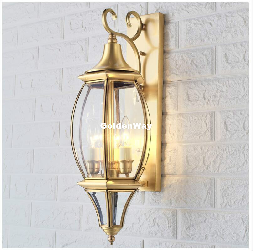 Antique Brass Wall Lamp Outdoo - Outdoor Lighting Brass review and price