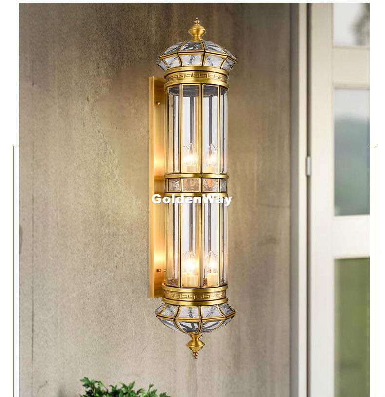 Antique Brass Wall Lamp Outdoo - Outdoor Lighting Brass review and price