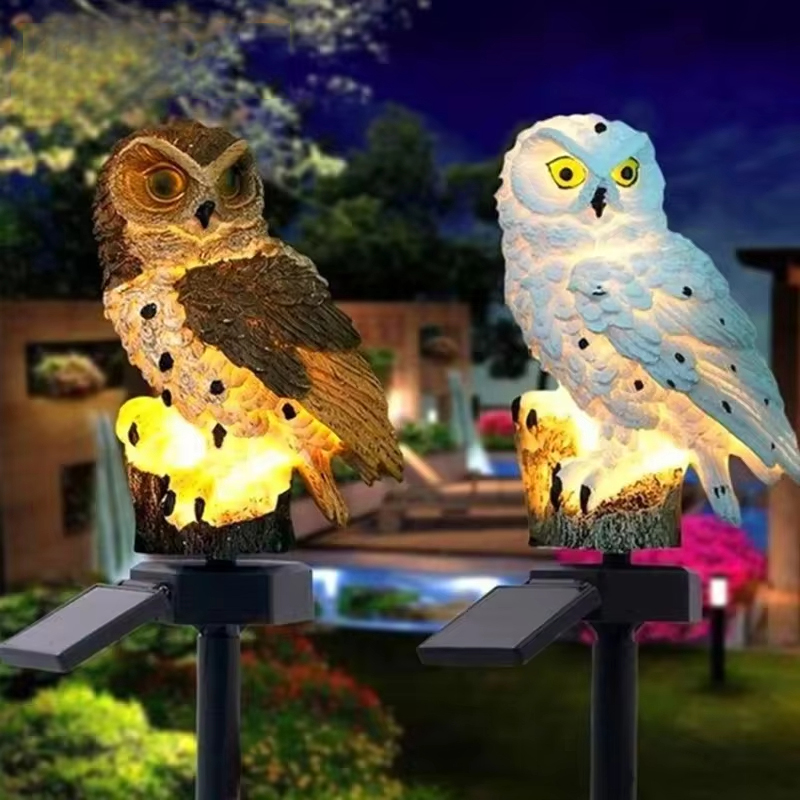 Solar Owl Garden Stake Lights  - Outdoor Lighting Yard Stakes review and price