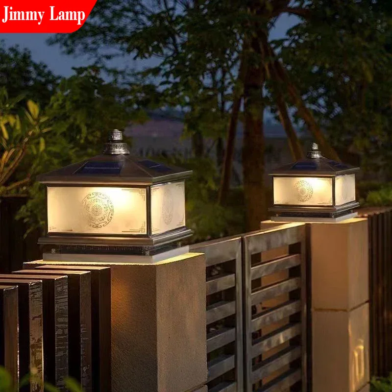 Outdoor Solar Wall Lamp Retro  - Outdoor Lighting Brass review and price