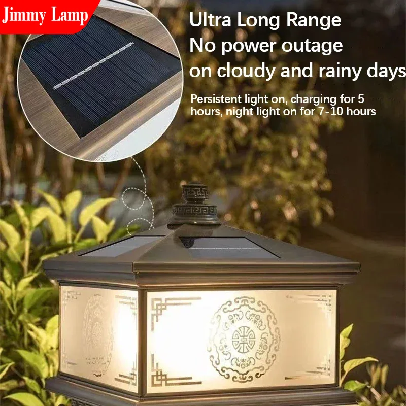 Outdoor Solar Wall Lamp Retro  - Outdoor Lighting Brass review and price