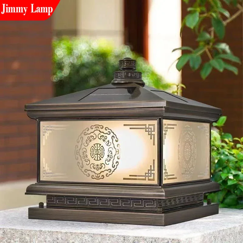 Outdoor Solar Wall Lamp Retro  - Outdoor Lighting Brass review and price