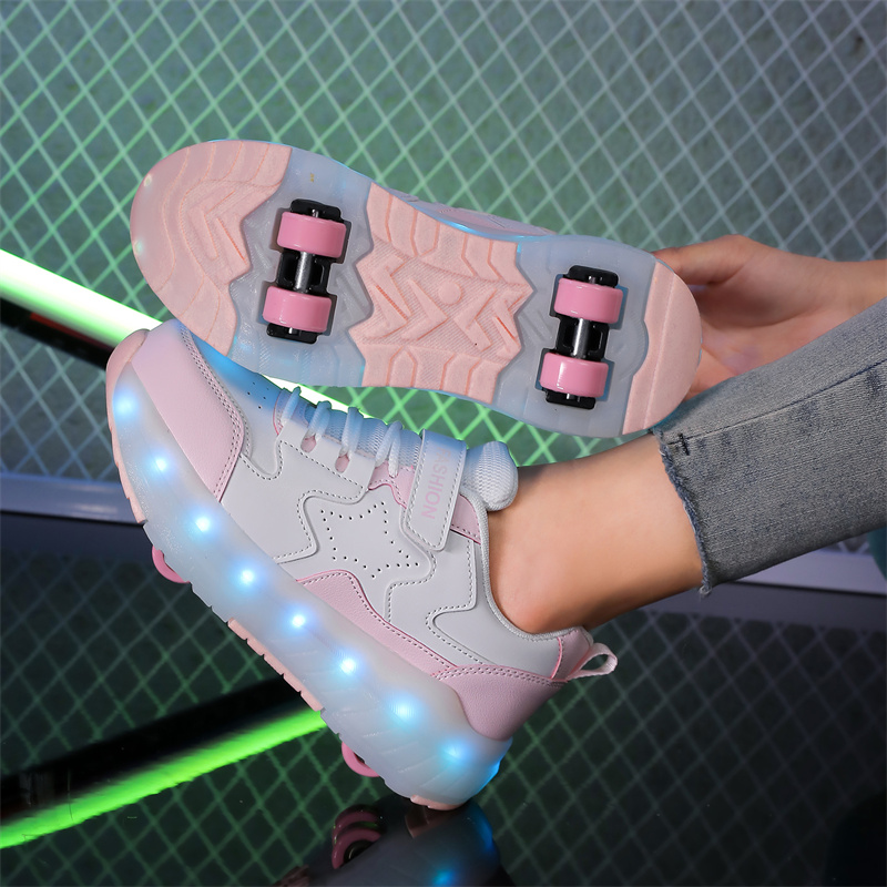 Kid Led Sneakers USB Charging  - Outdoor Lighting Grid Screen review and price