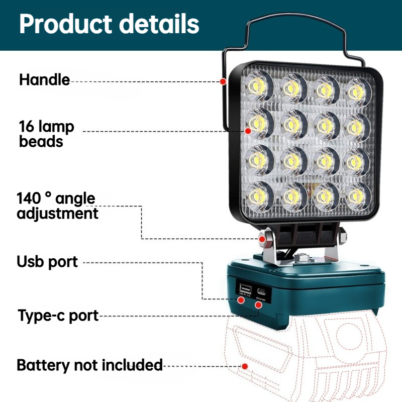LED Work Light for BOSCH 18V B - Outdoor Lighting Electrician review and price