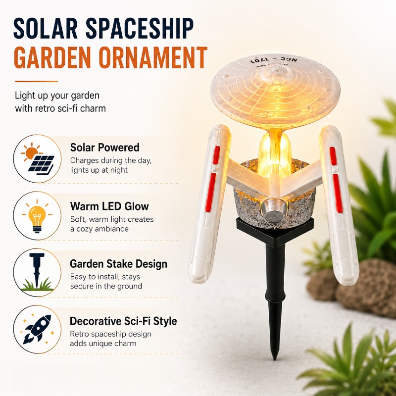 Star Trek USS Enterprise Solar - Outdoor Lighting Yard Stakes review and price