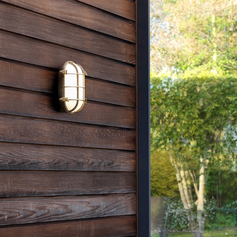 Minimalist Brass Glass Wall La - Outdoor Lighting Brass review and price