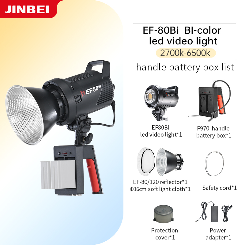 JINBEI EF-80Bi Handheld LED Vi - Outdoor Lighting Video review and price