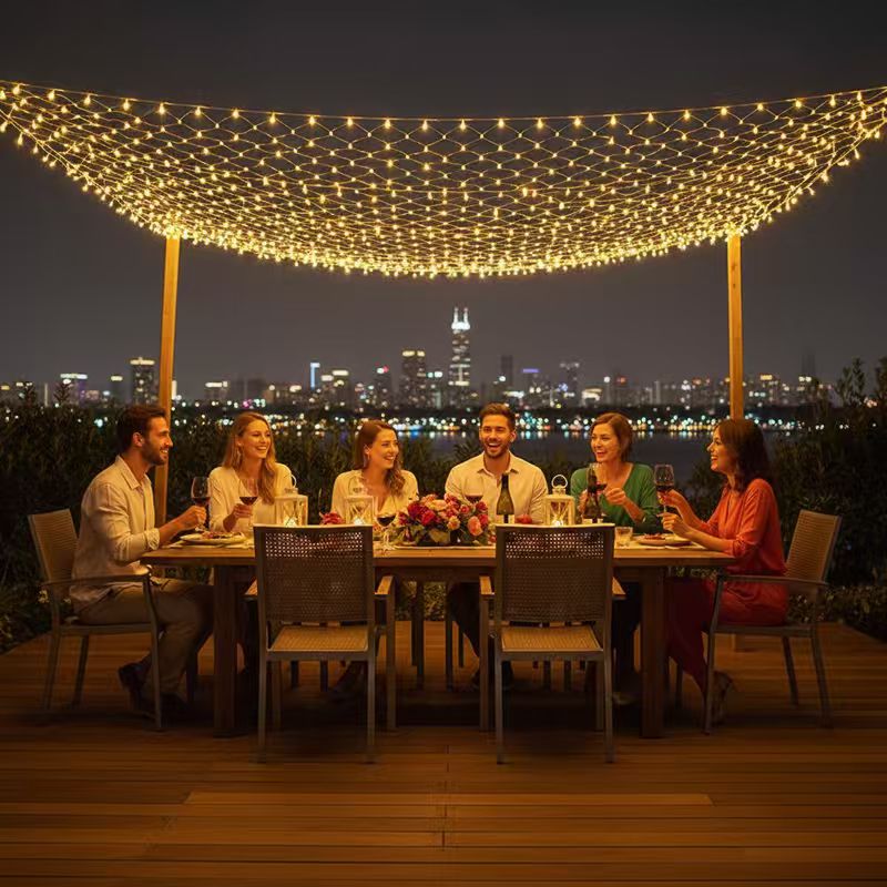 3x2m Christmas Net Mesh Curtai - Outdoor Lighting Grid Screen review and price