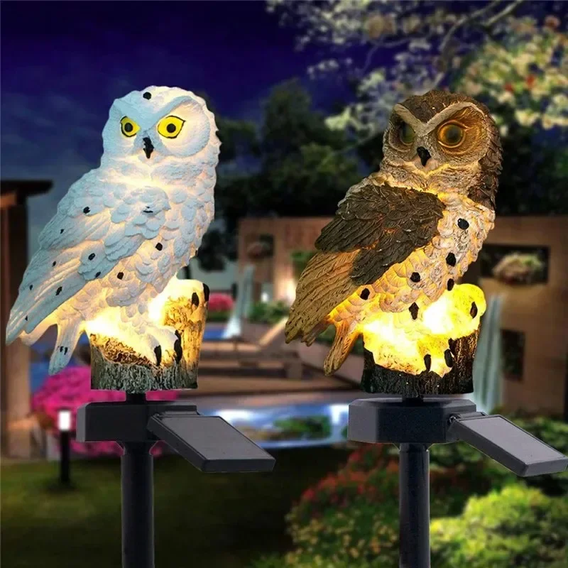 Solar Owl Statue Garden Light  - Outdoor Lighting Guide review and price