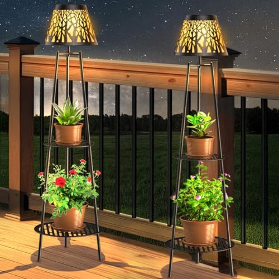2 Pack Outdoor Solar Floor Lam - Outdoor Lighting Led review and price