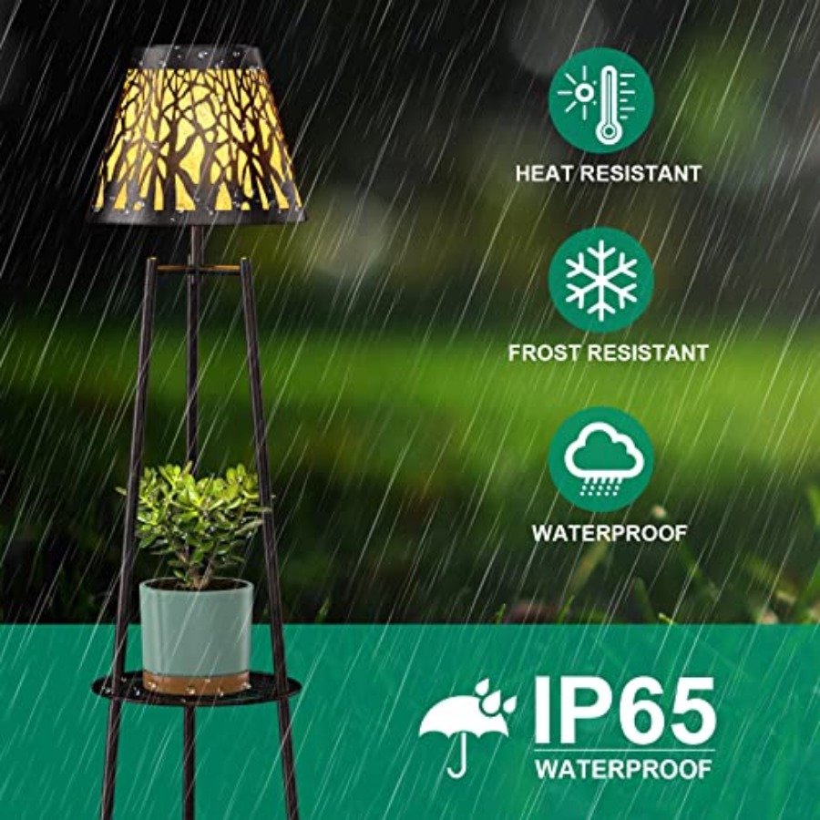 2 Pack Outdoor Solar Floor Lam - Outdoor Lighting Led review and price