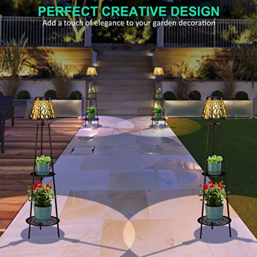 2 Pack Outdoor Solar Floor Lam - Outdoor Lighting Led review and price