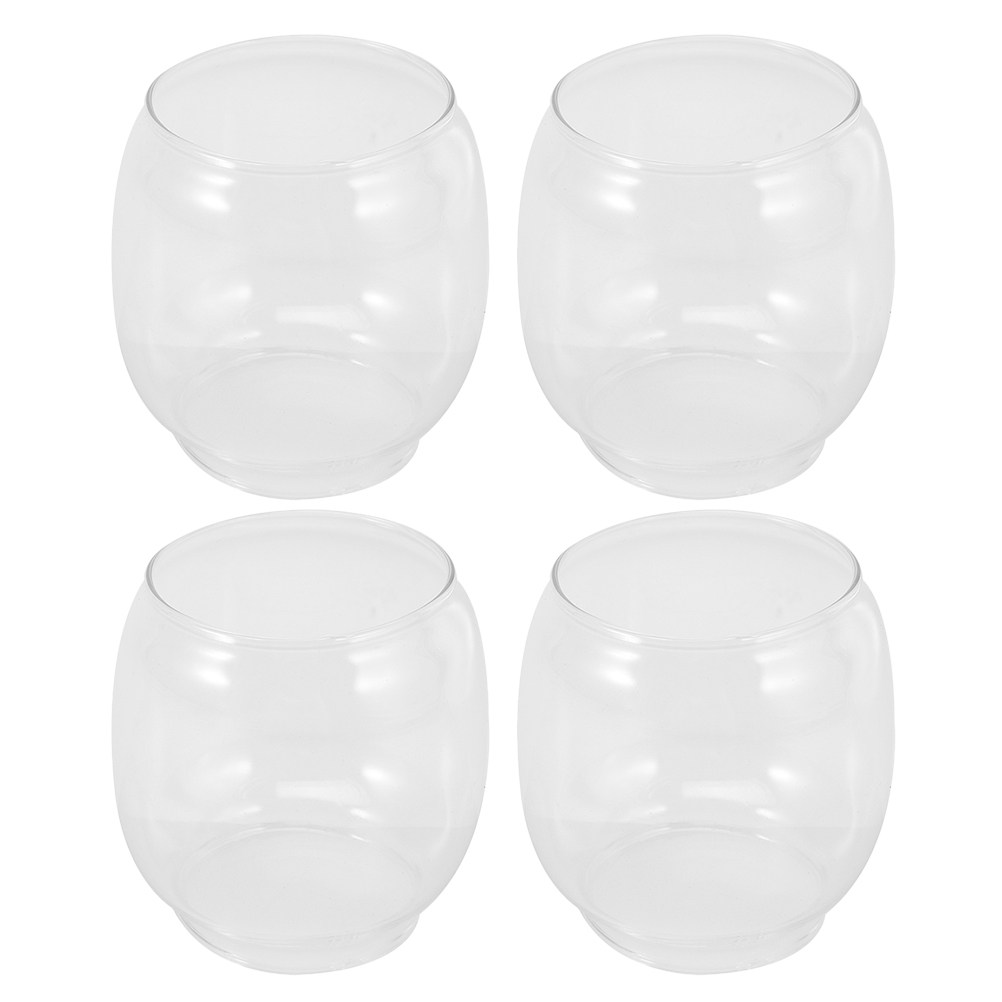 4Pcs Clear Glass Lamp Shade Re - Outdoor Lighting Glass Replacement review and price