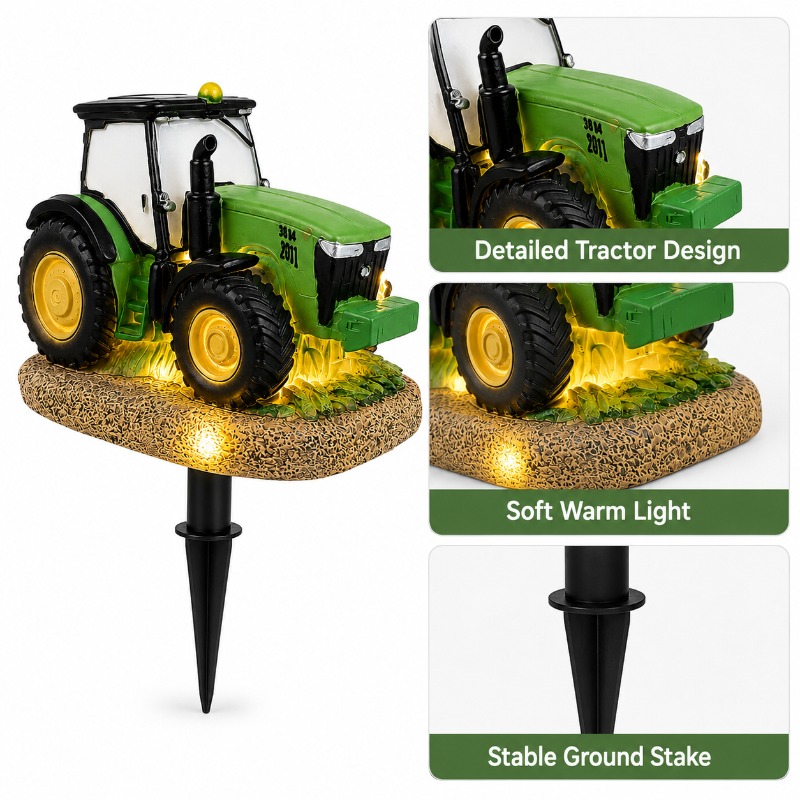 Solar Tractor Garden Stake Lig - Outdoor Lighting Yard Stakes review and price