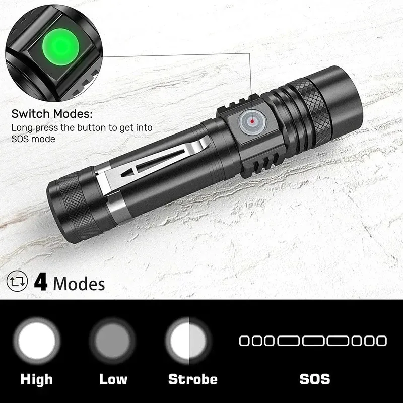 T6 LED Rechargeable Flashlight - Outdoor Lighting Guide review and price
