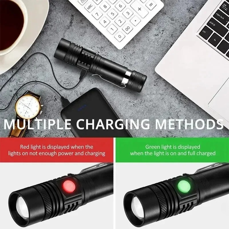 T6 LED Rechargeable Flashlight - Outdoor Lighting Guide review and price