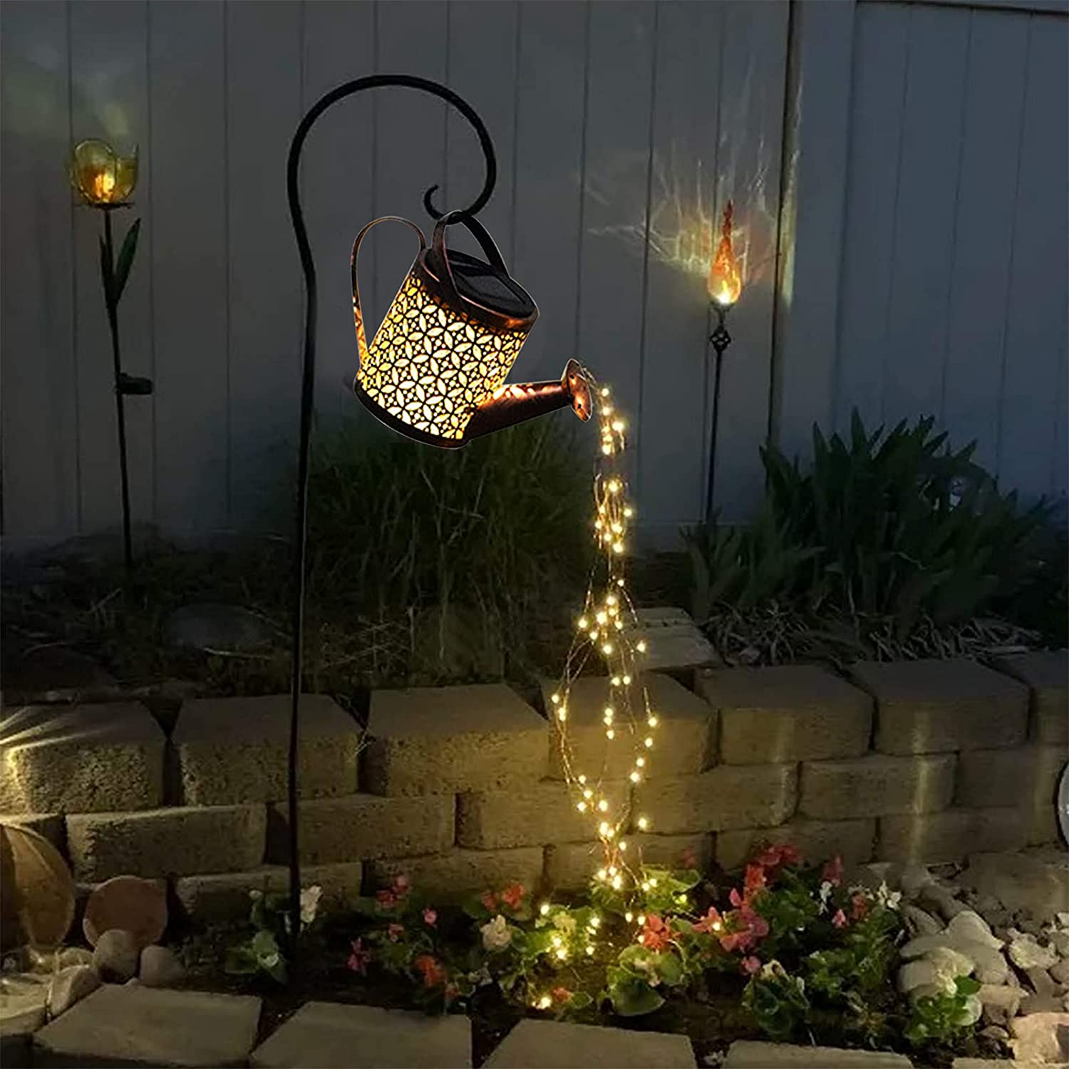 Solar Watering Can Light Hangi - Outdoor Lighting Bronze review and price