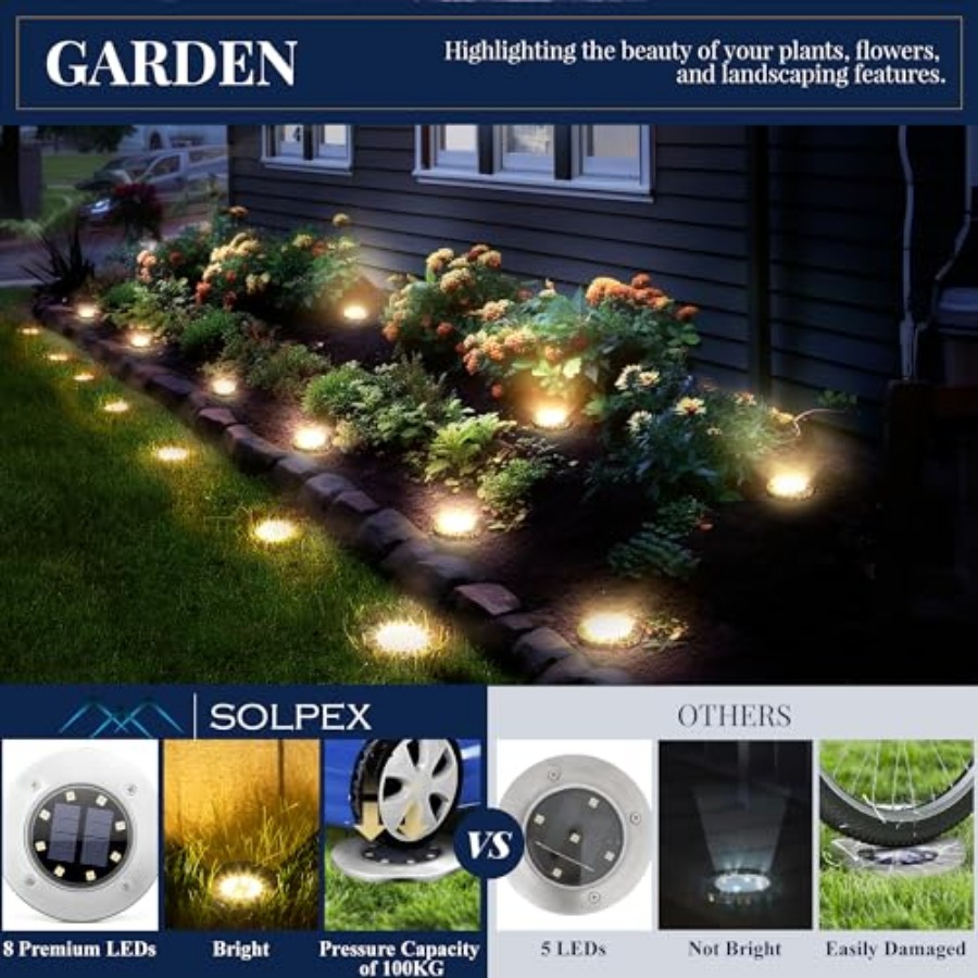 Solar Ground Lights Solar Ligh - Outdoor Lighting Led review and price