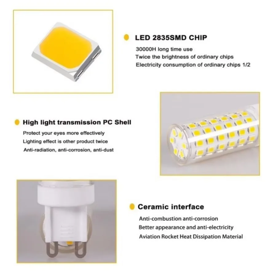 10PCS 7W 5W 3W Brightest G9 LE - Outdoor Lighting Replacement Parts review and price