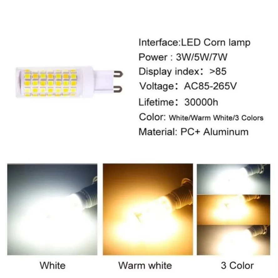 10PCS 7W 5W 3W Brightest G9 LE - Outdoor Lighting Replacement Parts review and price